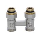 Узел подключения радиатора нижний