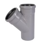 Тройник 45 для внутренней канализации Ostendorf