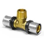 Пресс фитинг Тройник с наружной резьбой