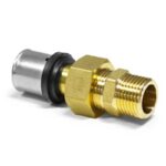 Пресс фитинг разборной с наружной резьбой